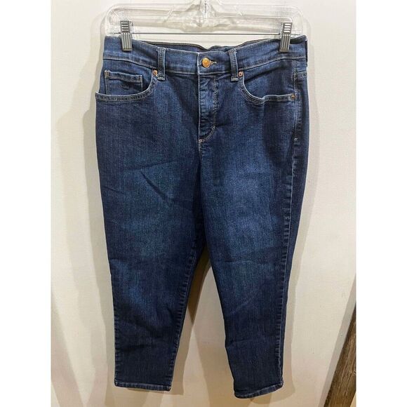 Gloria Vanderbilt Jeans Women's Size 6S Short Blue Denim Amanda Mid Rise - Picture 1 of 9